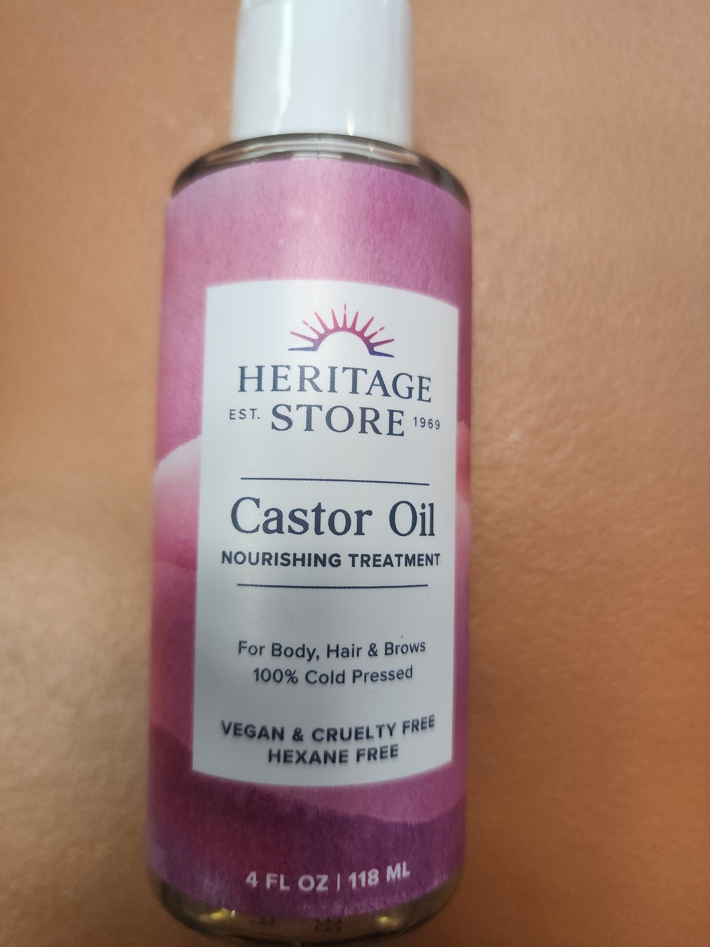 Heritage Store Castor Oil 4oz