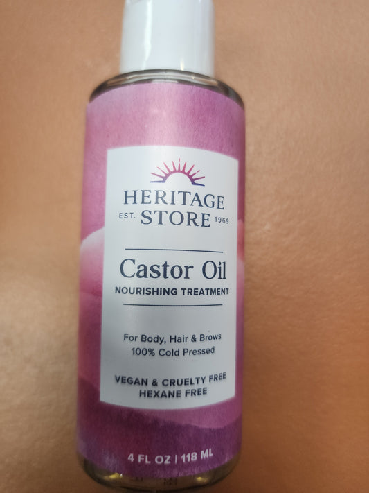 Heritage Store Castor Oil 4oz