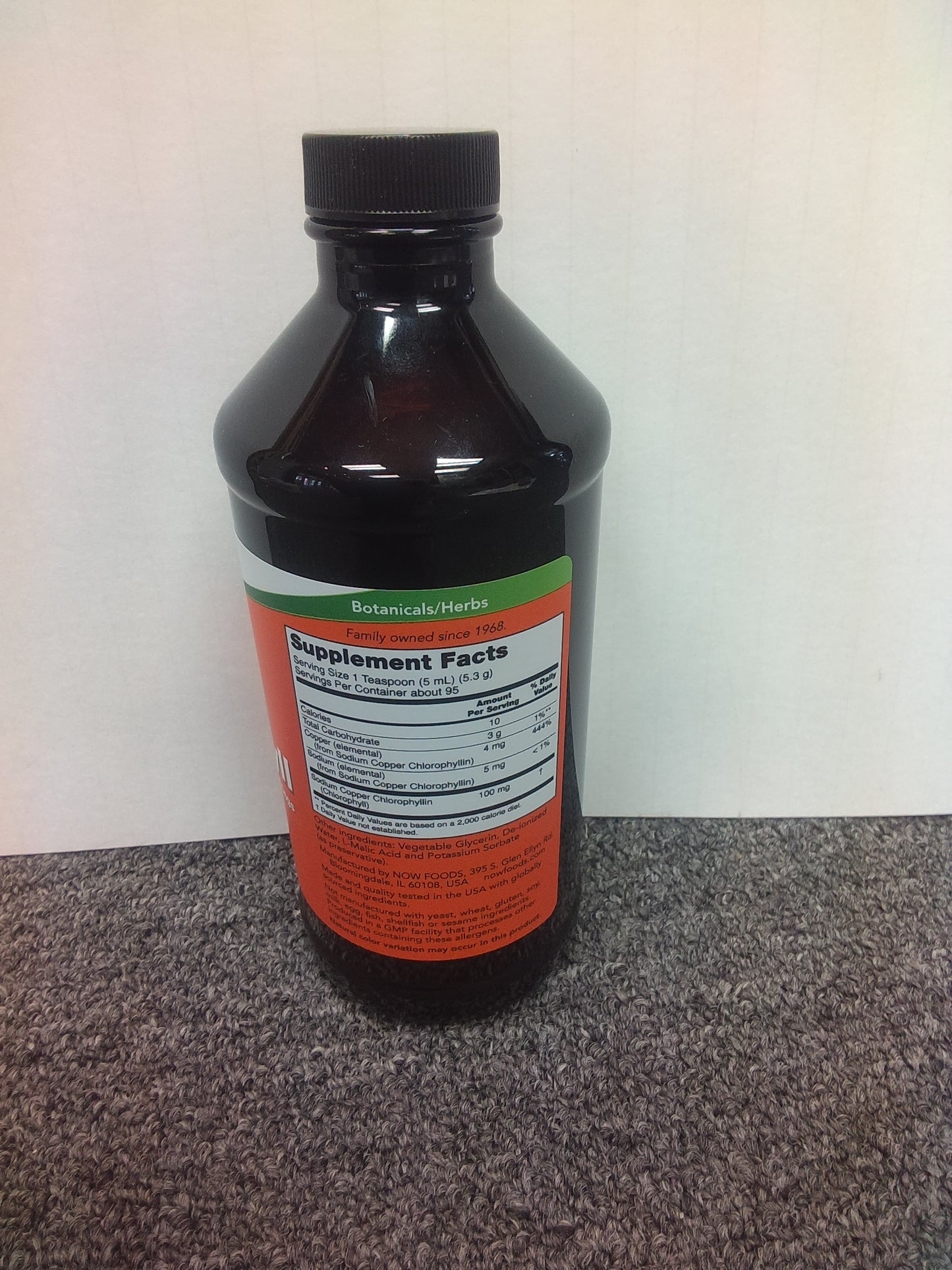 LIQ CHLOROHYLL UNFLV 16OZ