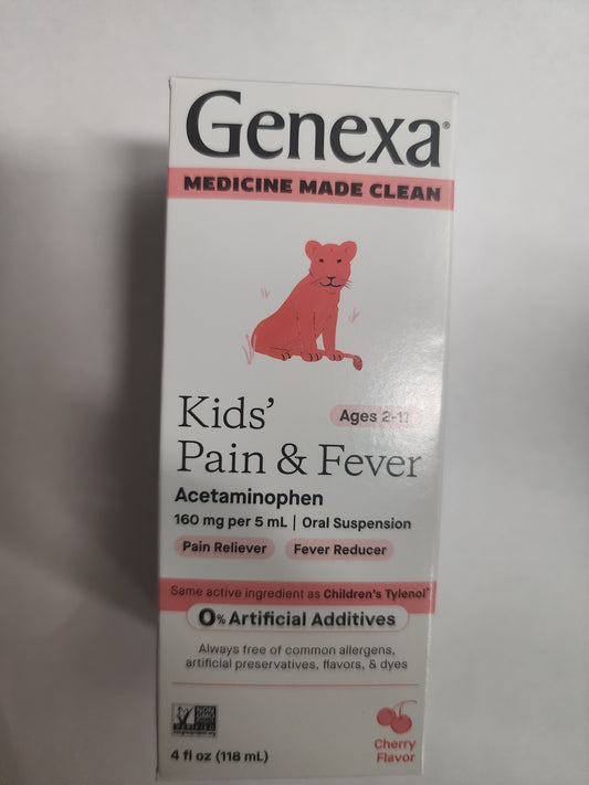 Genexa Kids Pain&Fever Acetaminophen