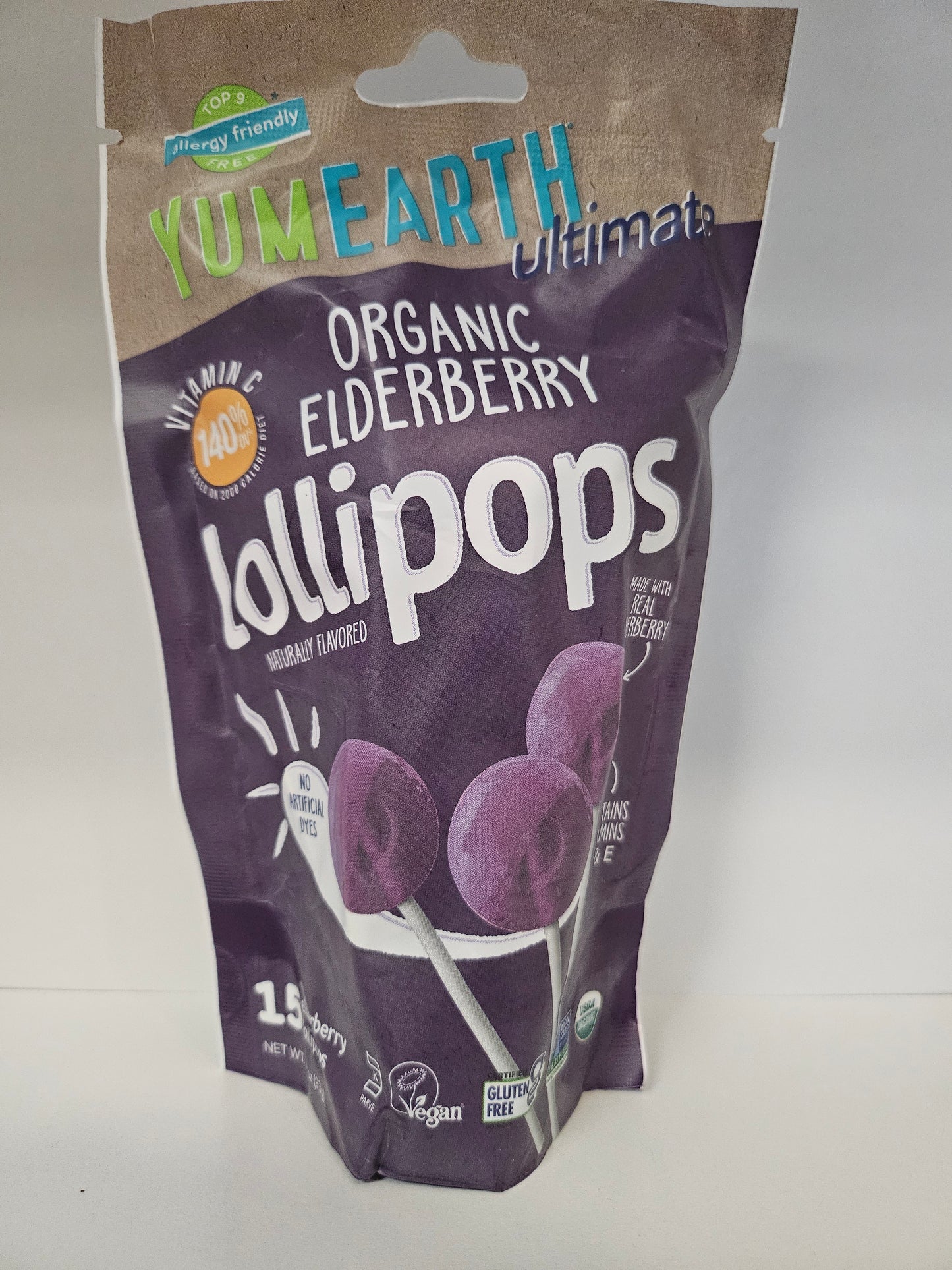 YUMEARTH Elderberry Pops