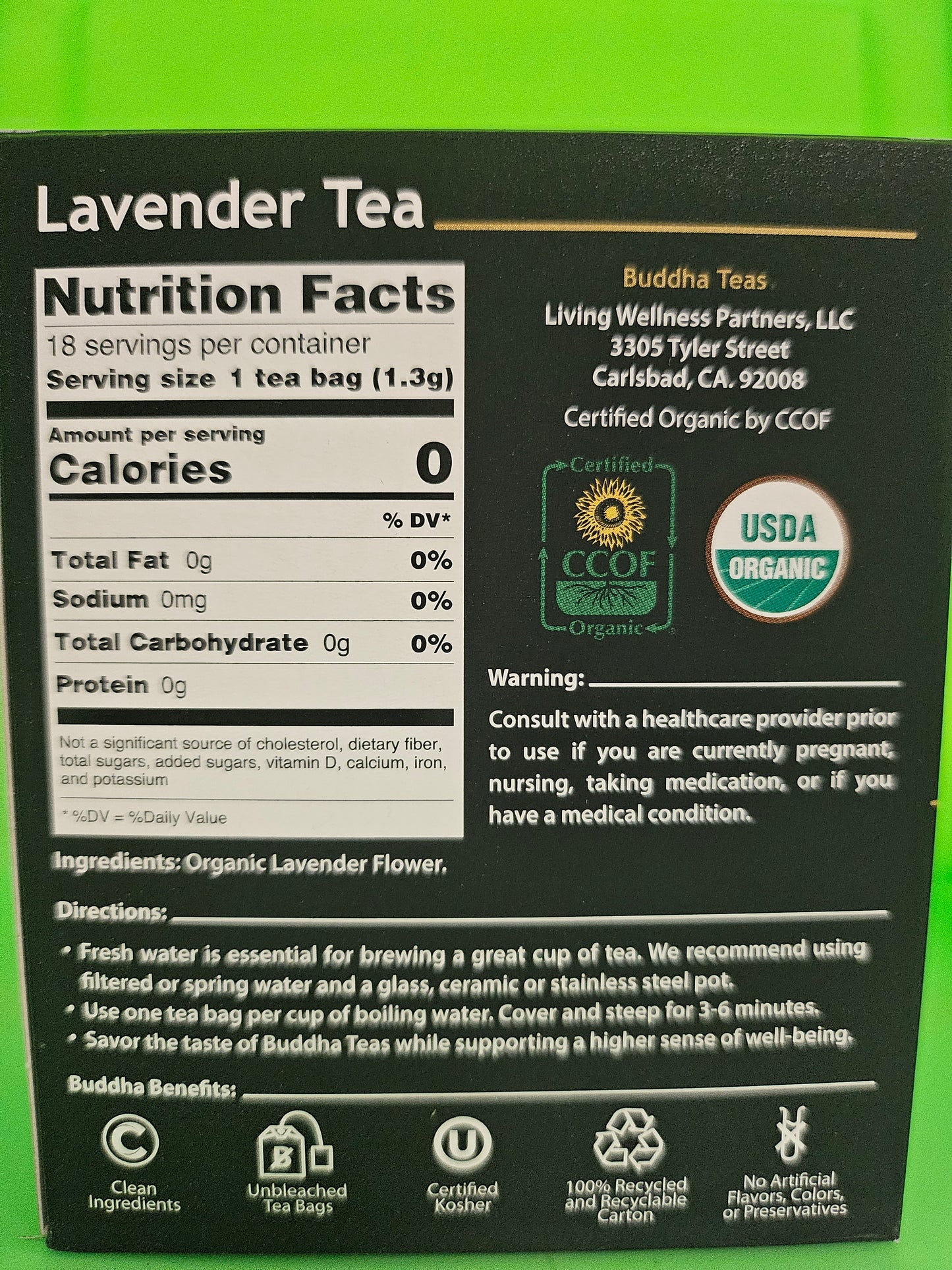 Buddha Teas Lavender Tea