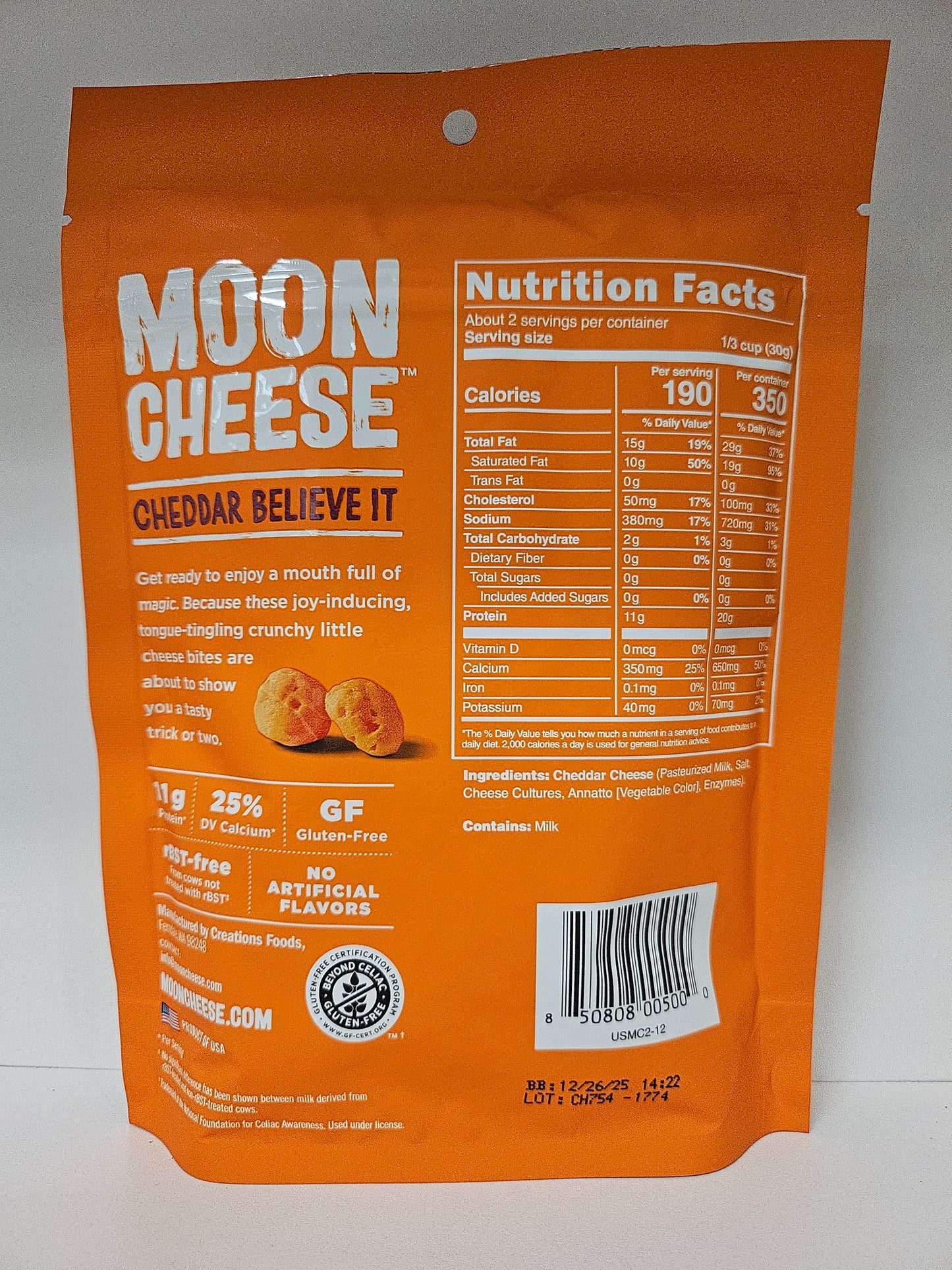 Moon Cheese Cheddar