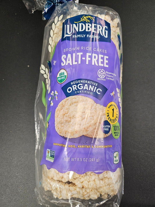 Lundberg Brown Rice Cakes Salt Free