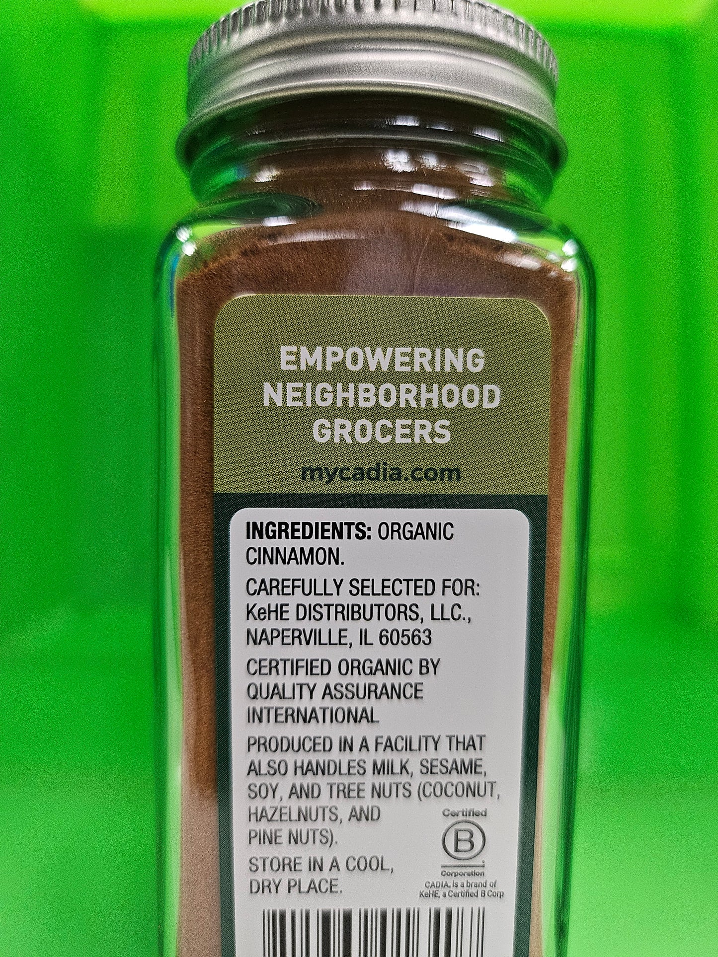 Cadia Ground Cinnamon Spice Organic