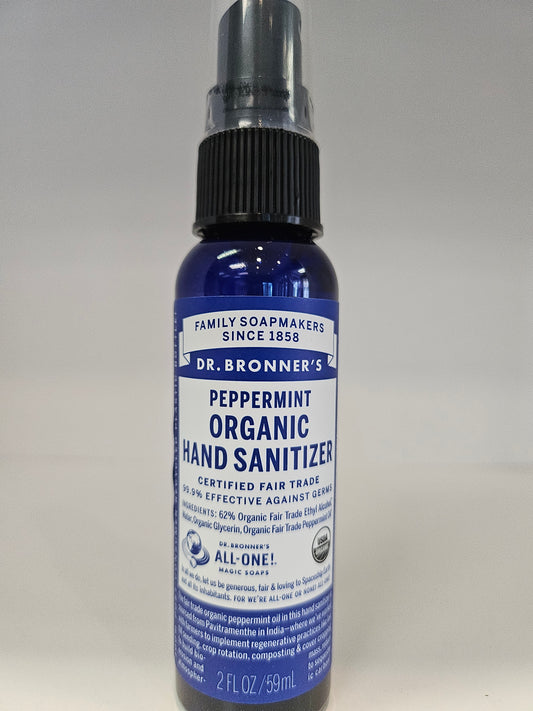 Dr Bronner Peppermint Hand Sanitizer