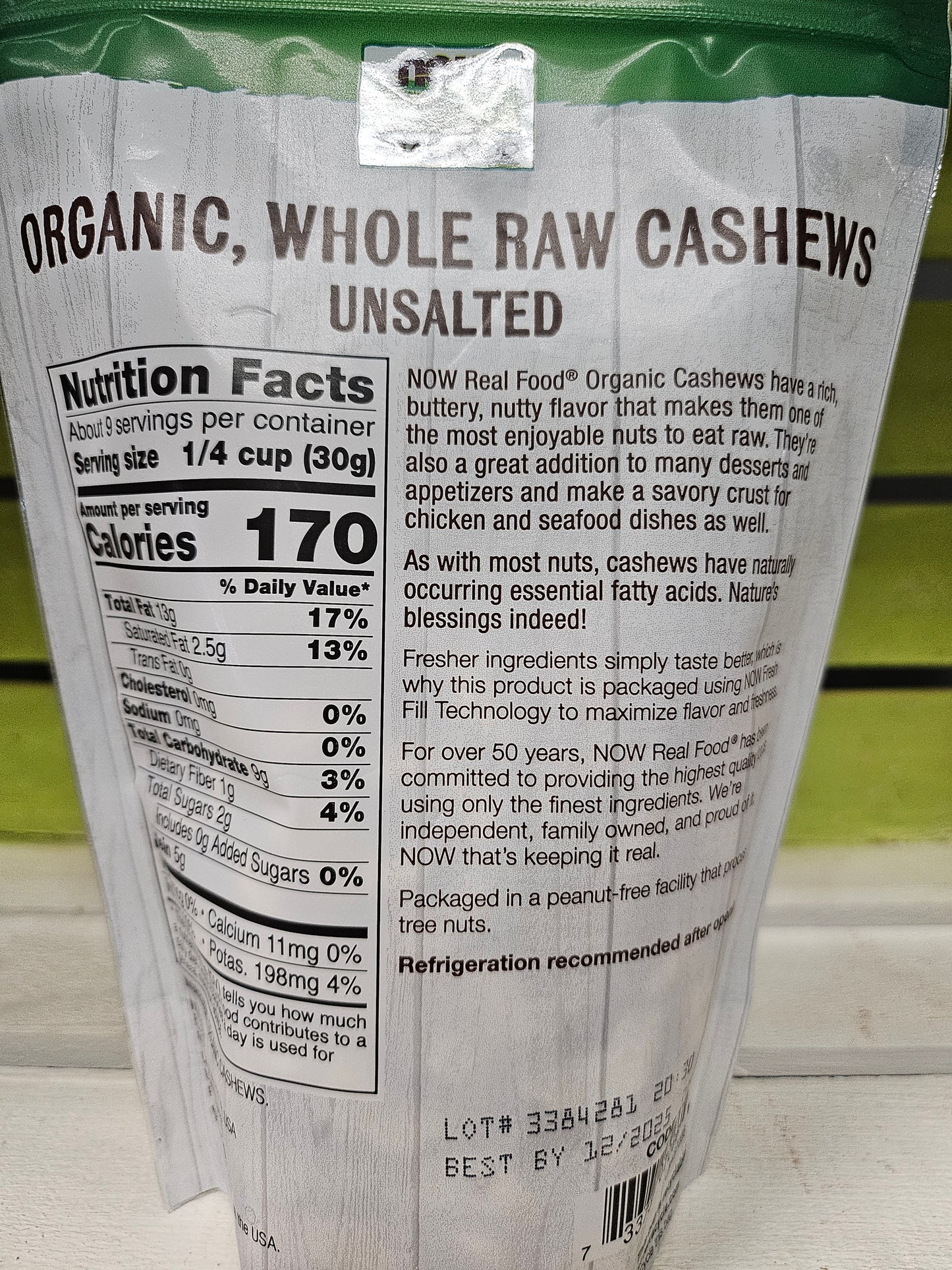 Organic Cashews Raw