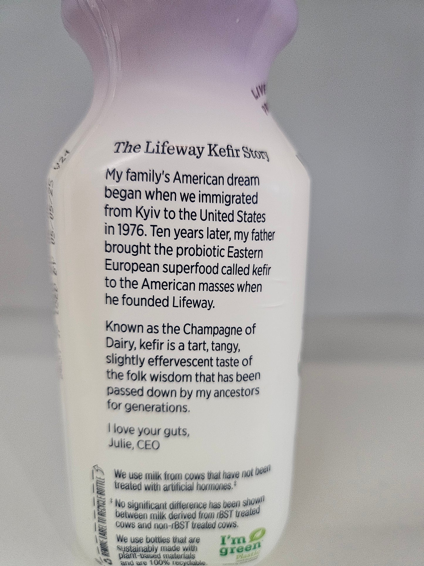 Lifeway Organic Kefir Cultured Whole Milk