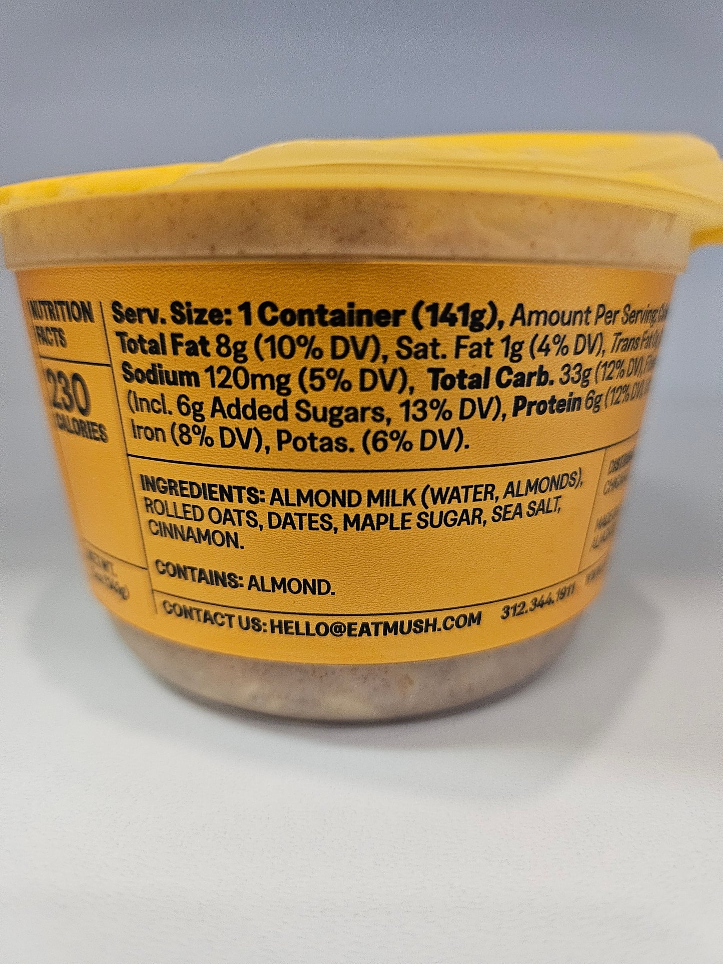MUSH1 Overnight Oats Maple Cinnamon