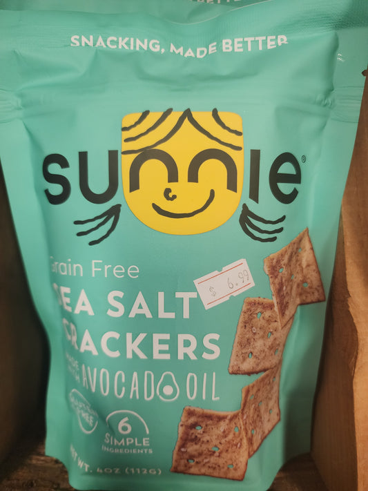 Sunnie grain free sea salt crackers
