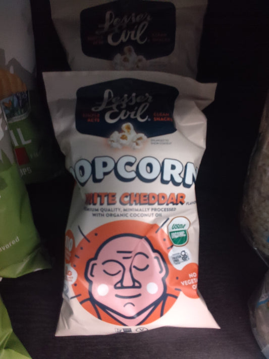 Lesser Evil Popcorn White Cheddar