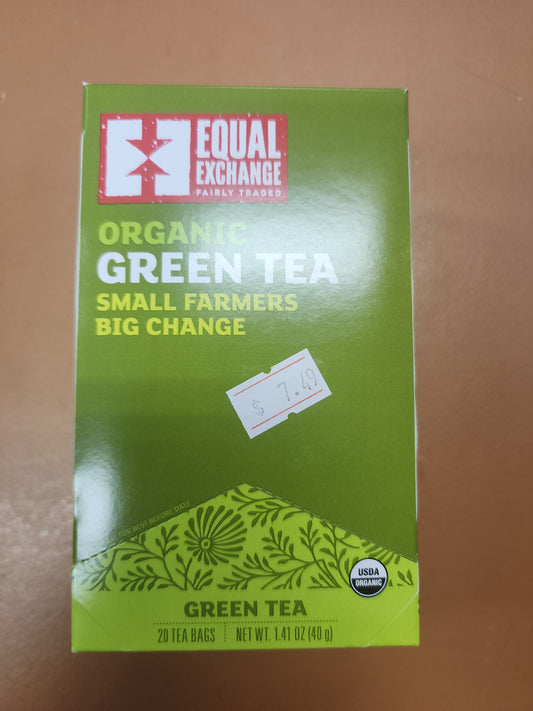 Organic green tea equal exchange