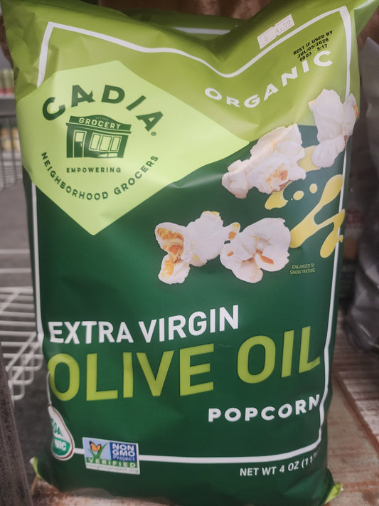 Extra virgin olive oil popcorn