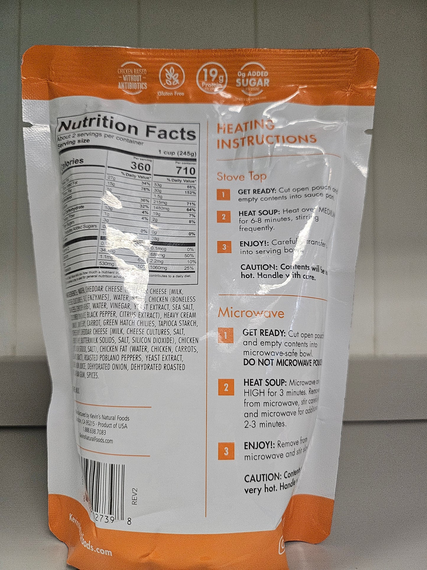 Kevin's Natural Foods Chicken Queso Soup