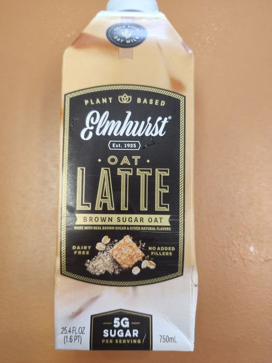 Elmhurst Oat Brorn Sugar Latte