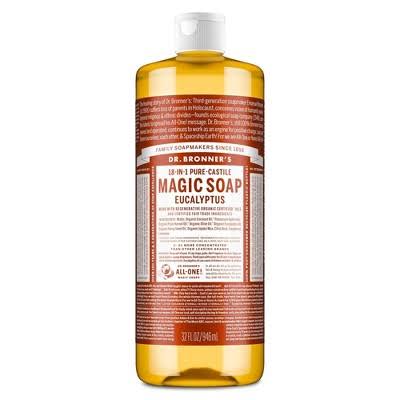 Dr Bronner's hemp eucalyptus pure Castile soap
