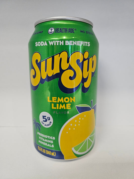 SUNSIP LEMON LIME SODA