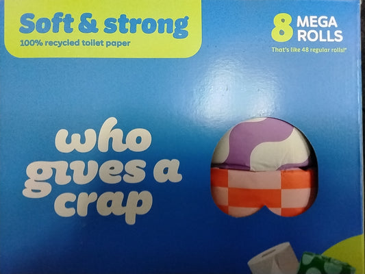 Who Gives a Crap  Toilet Paper 8 Mega Rolls