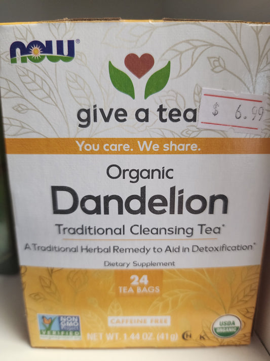 Now Give A Tea Organic Dandelion