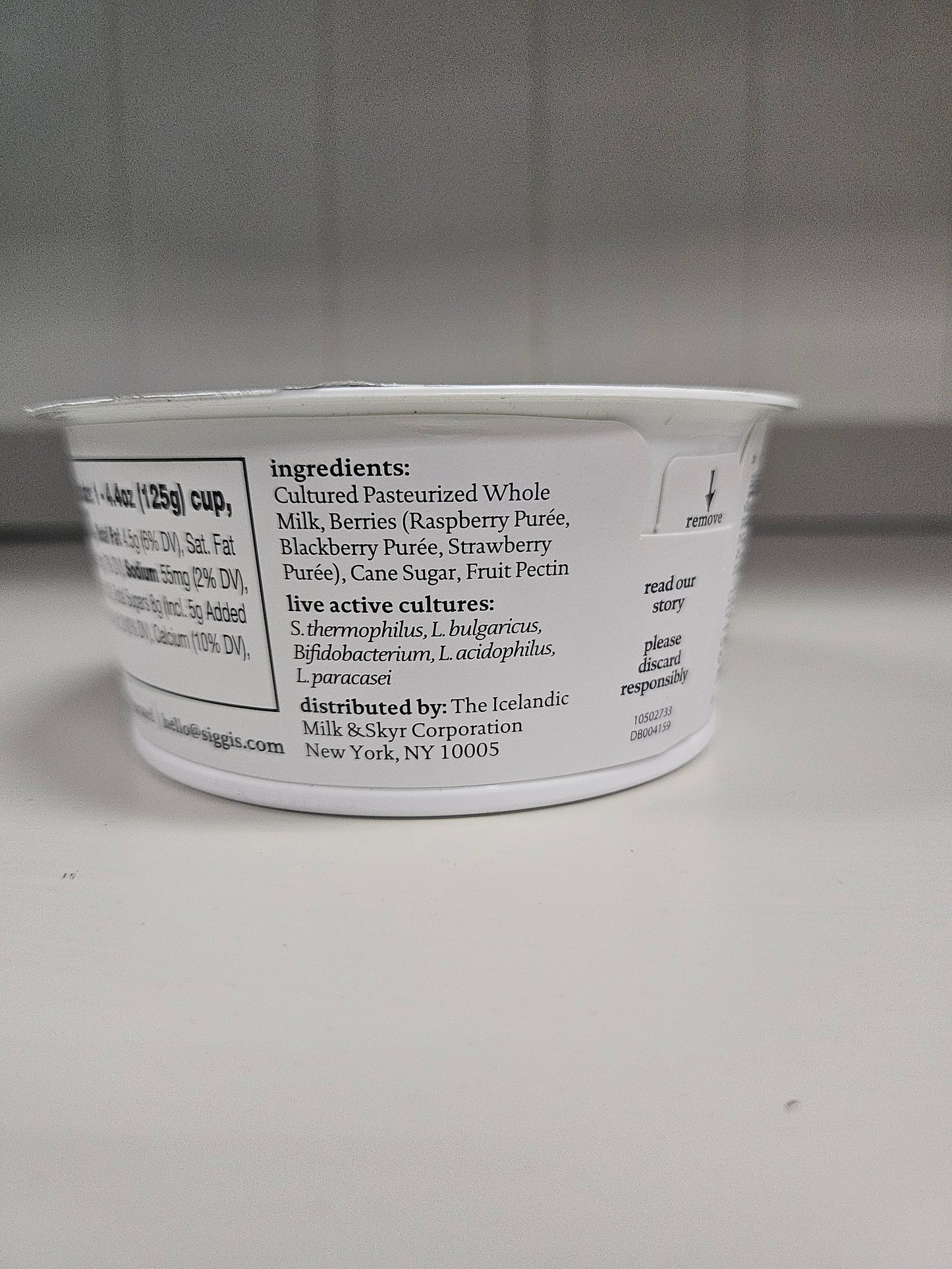 Siggis Yogurt Mixed Berries
