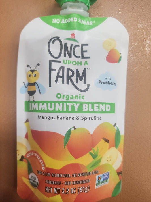 Once upon a Farm Immunity Blend Mango Banana