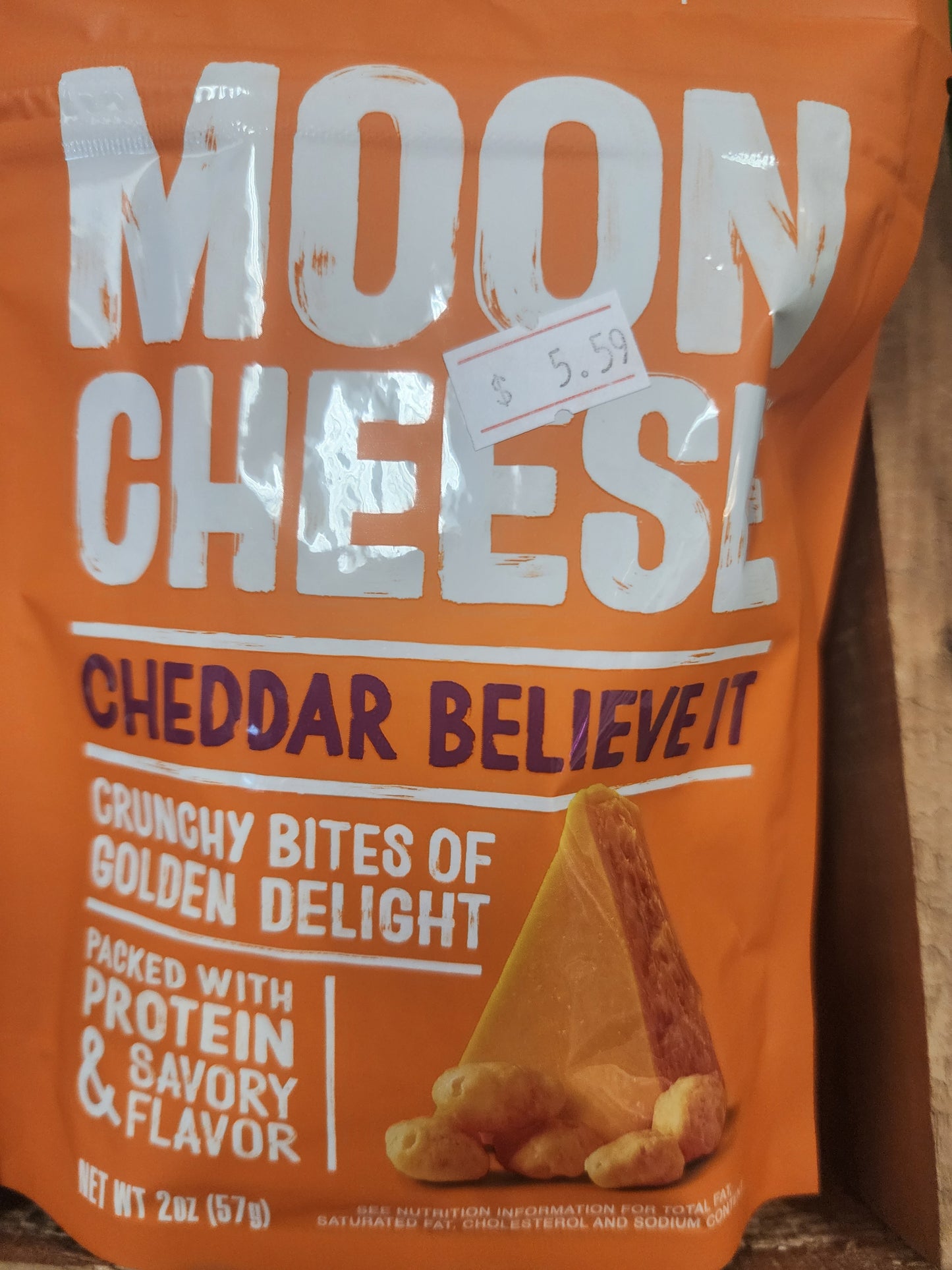 Moon cheese cheddar believe it
