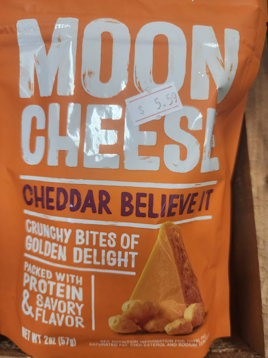 Moon cheese cheddar believe it