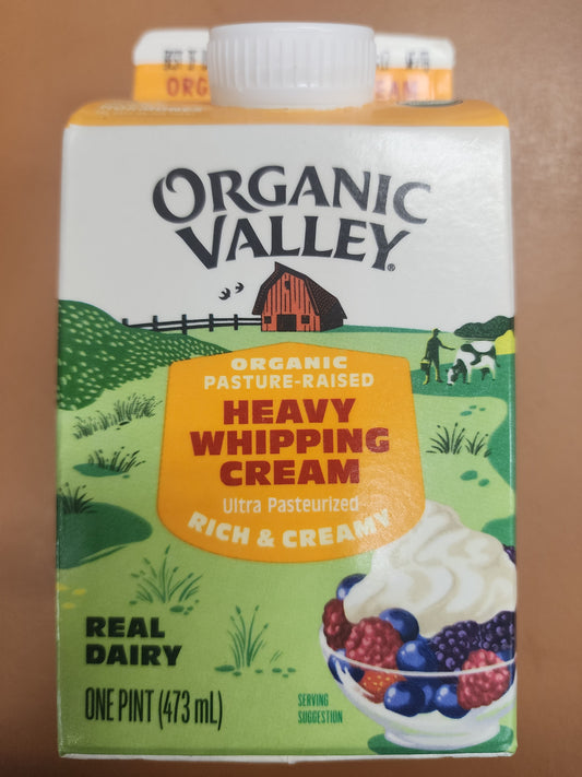 Organic Valley Heavy Whipping Cream